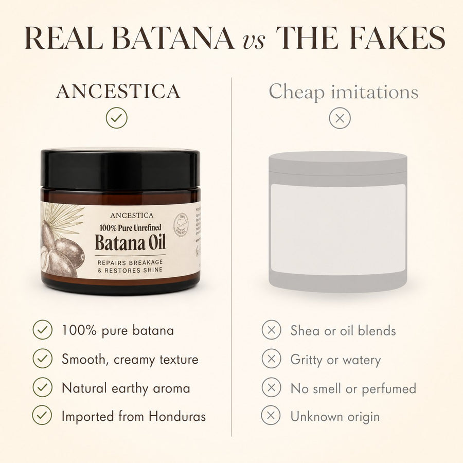Real vs fake batana